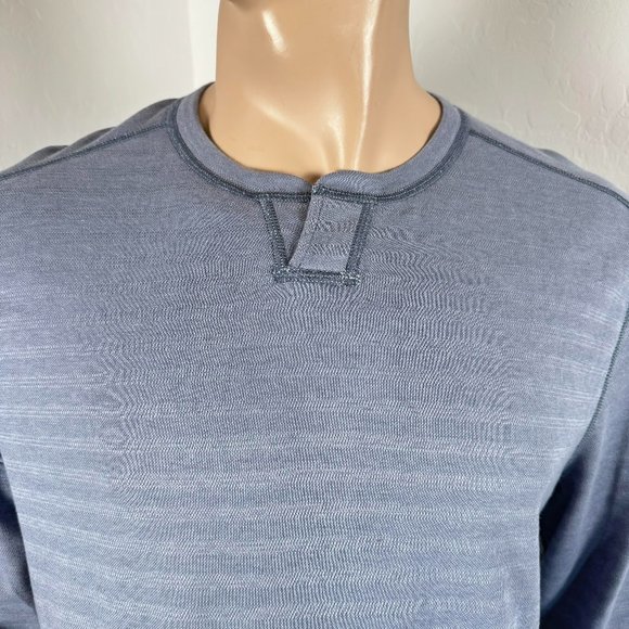 Tommy Bahama Reversible Striped Henley L/S Shirt Size M - Picture 4 of 14